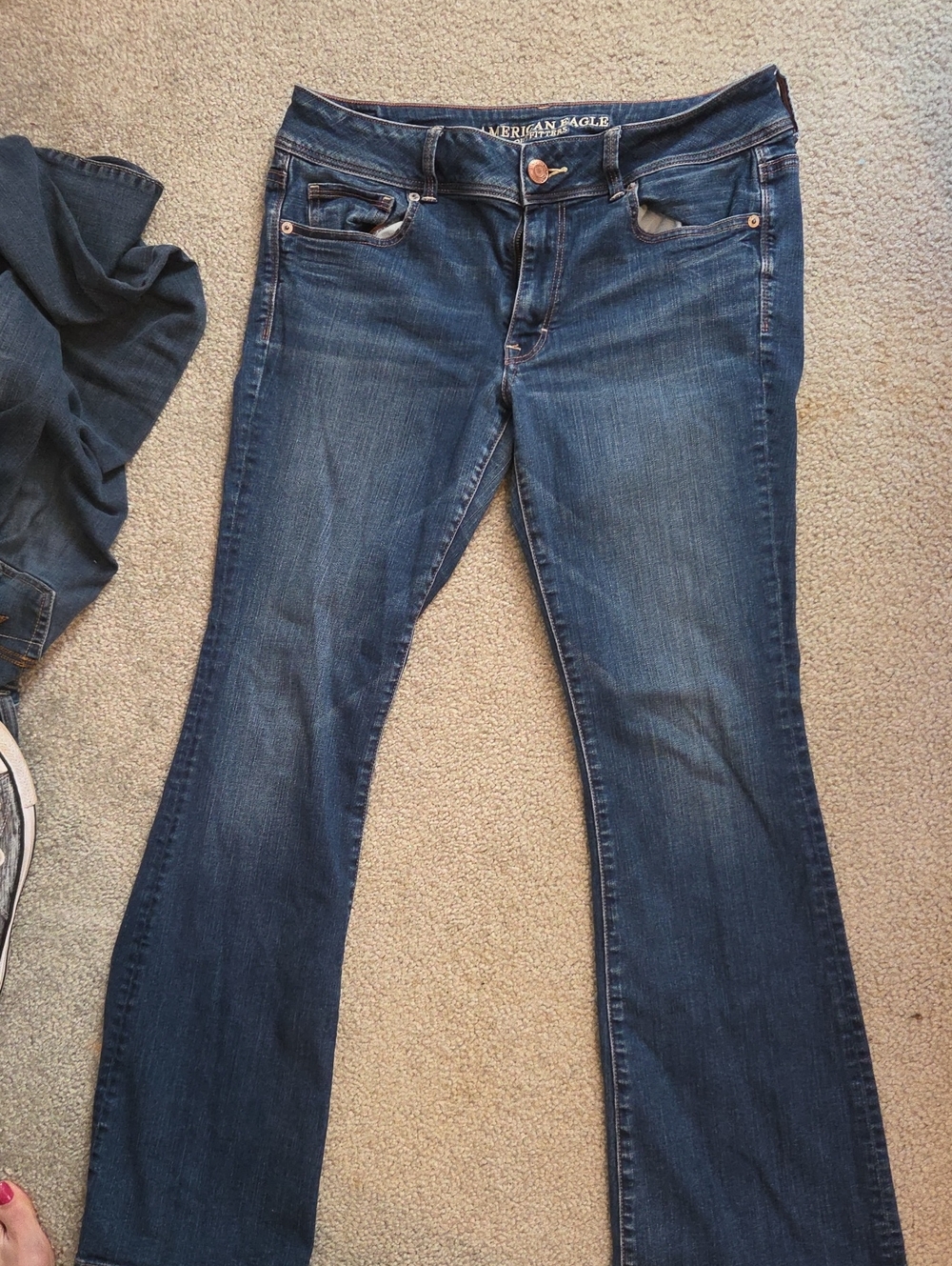 American Eagle Outfitters Dark Blue Flare Jeans